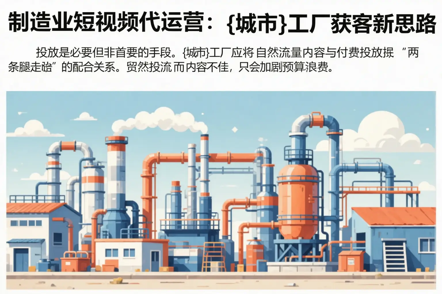 制造业短视频代运营:广安区工厂获客新思路